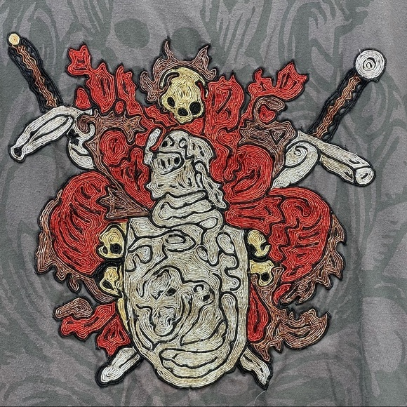 Edward DADA skull beaded t-shirt - Picture 2 of 5